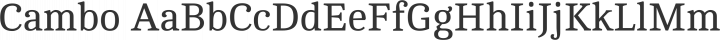 Cambo Regular free font
