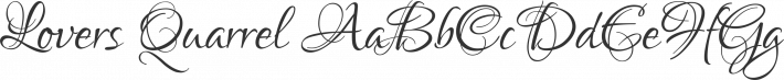 Lovers Quarrel font family by TypeSETit
