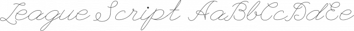 League Script #1 font family by The League of Moveable Type