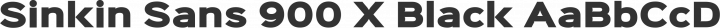 Sinkin Sans 900 X Black free font