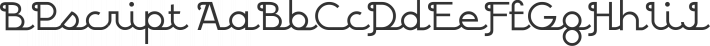 BPscript font family by Backpacker