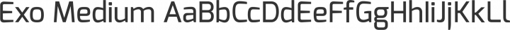 Exo Medium free font