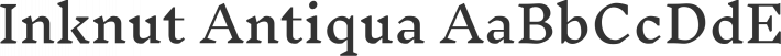 Inknut Antiqua font family by Claus Eggers Sørensen