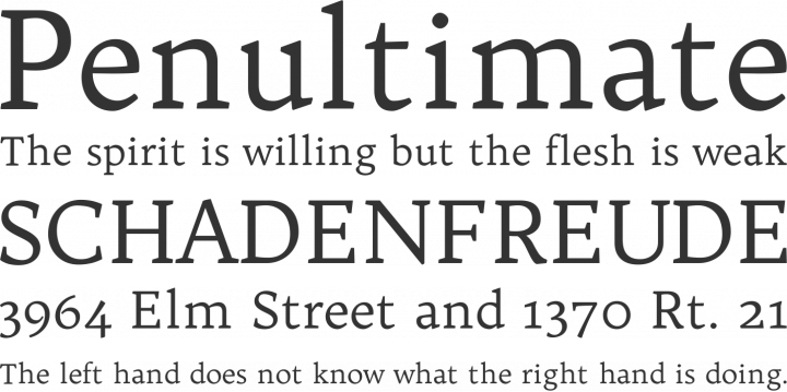 Trykker Font Phrases