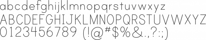 Print Clearly Font Specimen