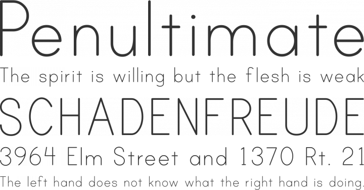 Print Clearly Font Phrases