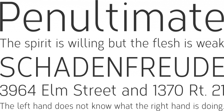 Corbert Condensed Font Phrases