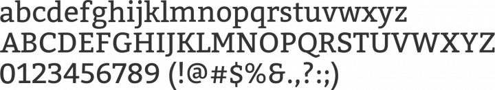 Bitter Font Specimen