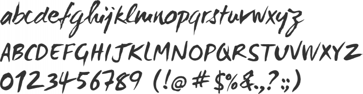 WC Mano Negra Font Specimen