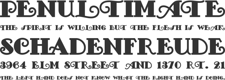 FancyPants Font Phrases