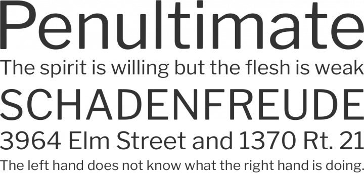 Libre Franklin Font Phrases
