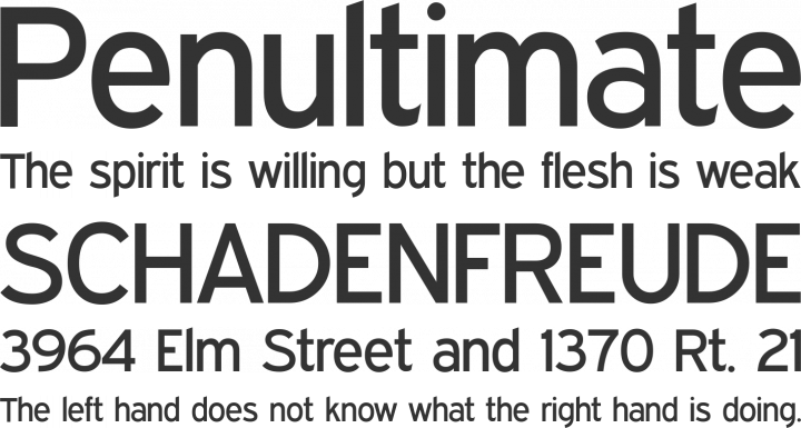 Expressway Font Phrases