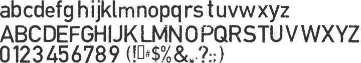 Copystruct Font Specimen