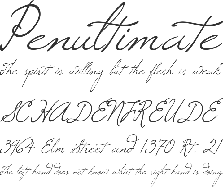 Windsong Font Phrases