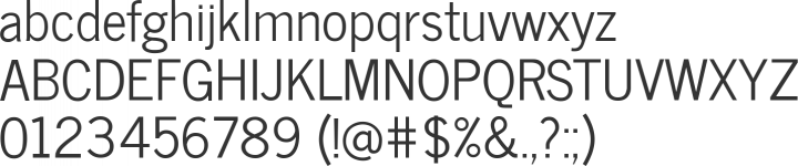 News Cycle Font Specimen