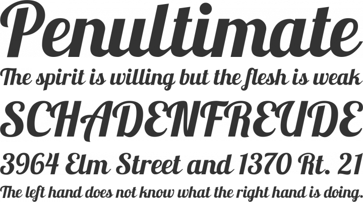 Lobster Font Phrases
