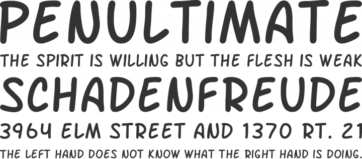 Arch Rival Font Phrases