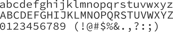 Source Code Pro Font Specimen
