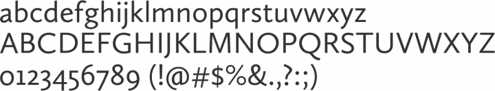 Calluna Sans Font Specimen