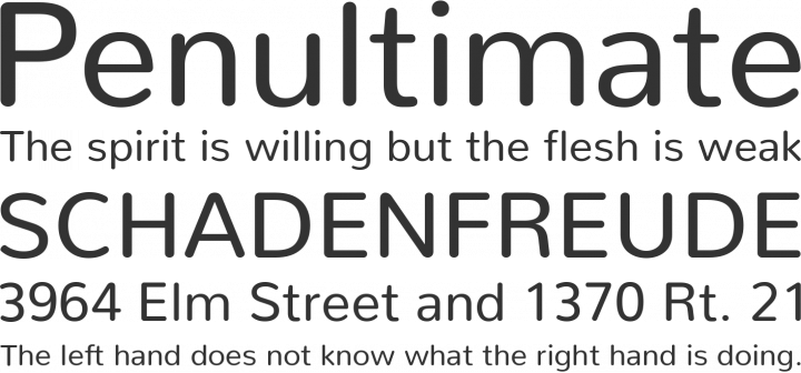 Nunito Font Phrases