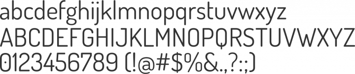 Dosis Font Specimen