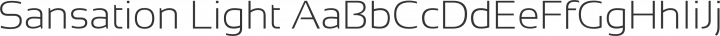 Sansation Light web font