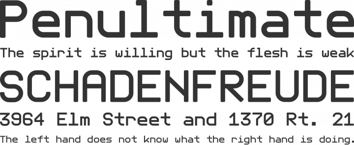 Telegrama Font Phrases