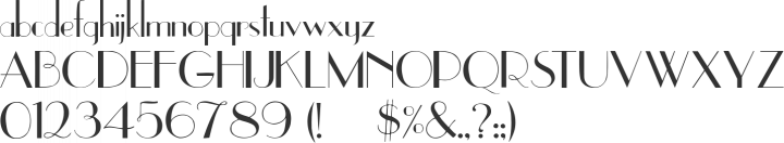 UpperEastSide Font Specimen