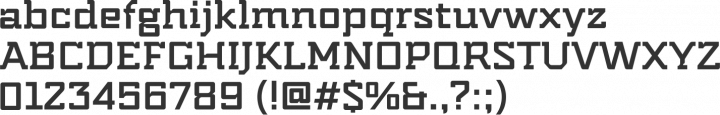 Indento Font Specimen