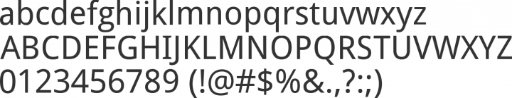 Droid Sans Font Specimen