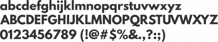 League Spartan Font Specimen