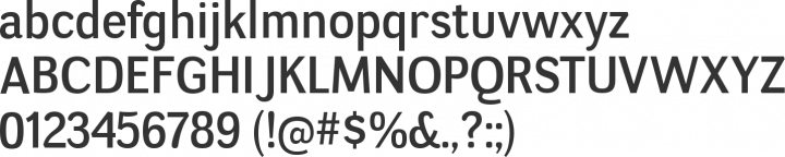 Negotiate Font Specimen