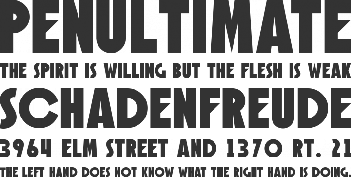 Speakeasy Font Phrases