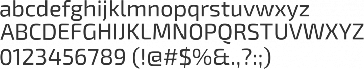 Exo 2 Font Specimen