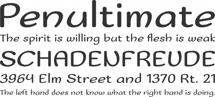 Sofadi One Font Phrases