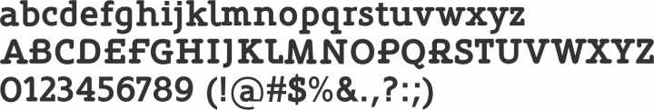 Oblik Serif Font Specimen