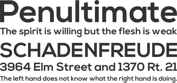 Nexa Font Phrases