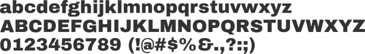 Archivo Black Font Specimen