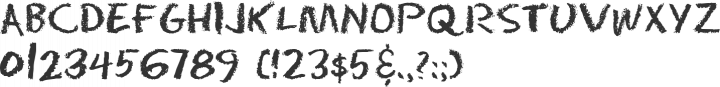Eraser Font Specimen