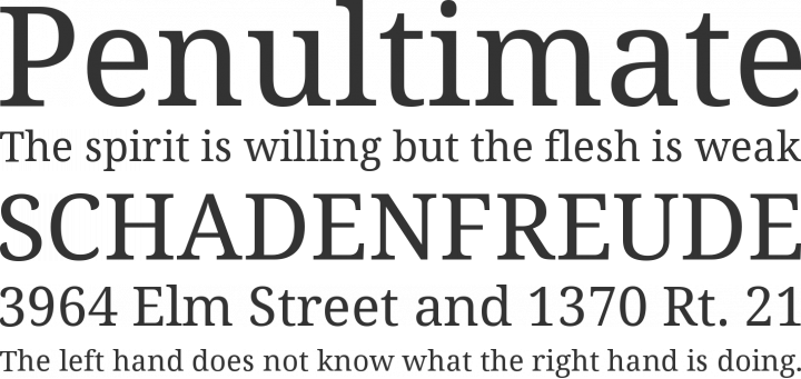 Noto Serif Font Phrases