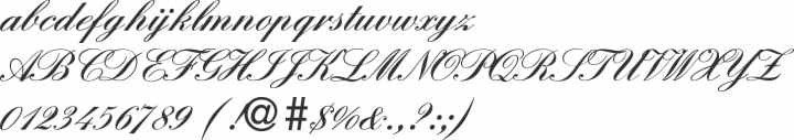 England Hand DB Font Specimen