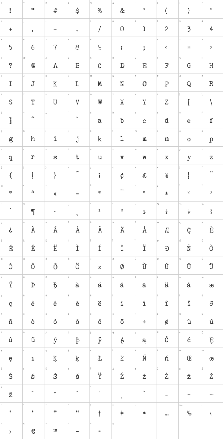 Kingthings Trypewriter Font Free by Kingthings » Font Squirrel