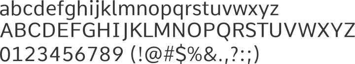 Comme Font Specimen