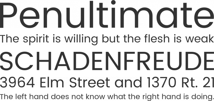 Poppins Font Phrases