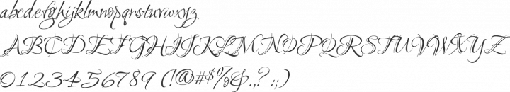 Ruthie Font Specimen