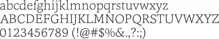 Cassia Font Specimen