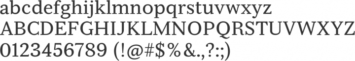 Serif Beta Font Specimen