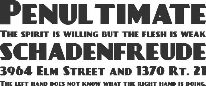 DayPosterBlack Font Phrases