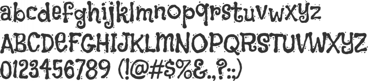 Flavors Font Specimen